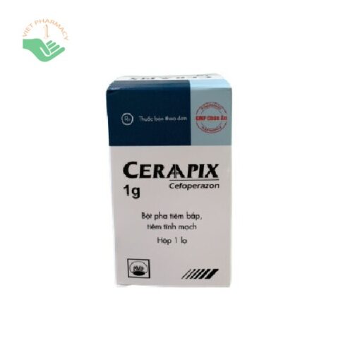 Thuốc bột pha tiêm Ceraapix Cefoperazon 1g