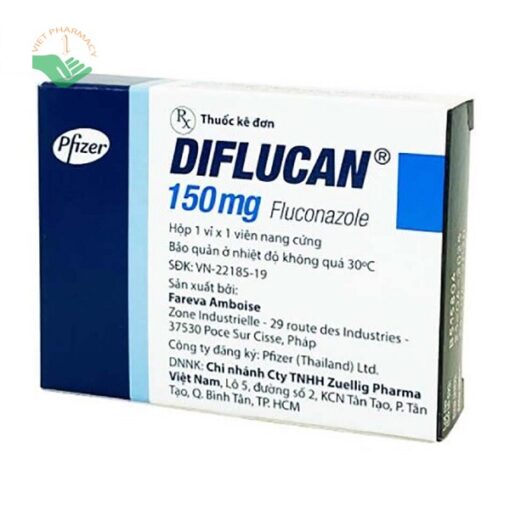 Thuốc điều trị nhiễm nấm và nấm men Diflucan 150mg 