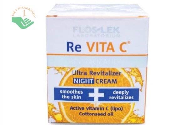 Kem dưỡng trắng da ban đêm Floslek Re VITA C Revitalization Ultra Revitalizer Night Cream