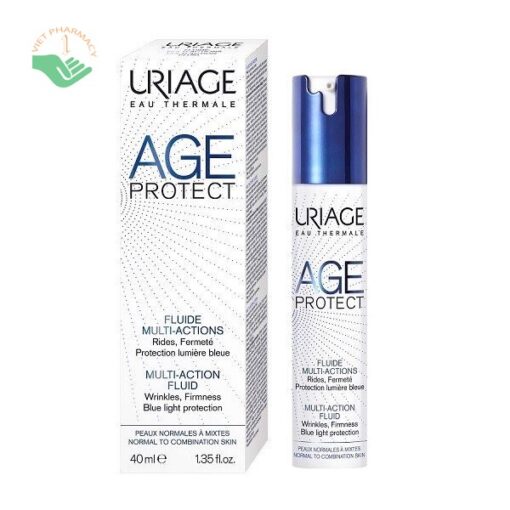 Uriage Age Protect Fluide Multi-Actions 40ml-Sữa dưỡng chống lão hóa cho da nhờn và hỗn hợp