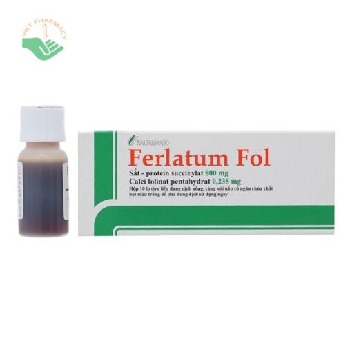 Dung dịch uống phòng ngừa và trị thiếu sắt Ferlatum Fol