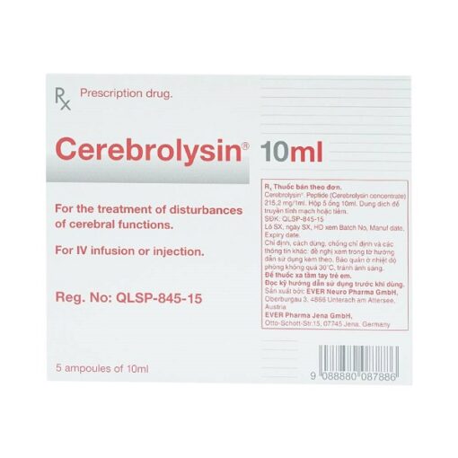 Cerebrolysin 10ml điều trị thiếu máu não