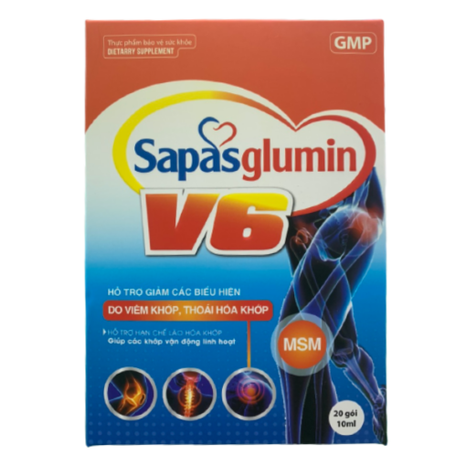 Thực Phẩm Chức Năng Sapas Glumin V6 - Hỗ Trợ Hạn Chế Thoái Hóa Khớp