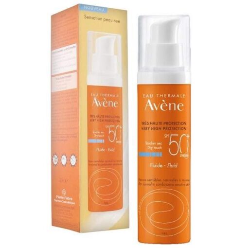 Kem Chống Nắng Dành Cho Da Thường, Da Hỗn Hợp Avene Very High Protection Fluid SPF50+