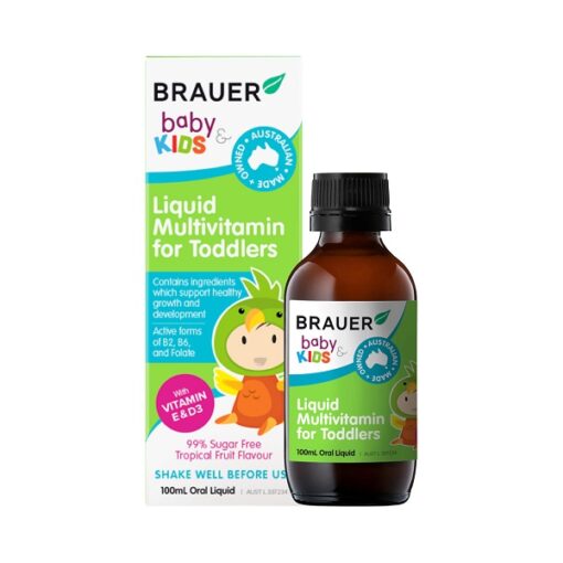 Siro bổ sung vitamin cho bé Brauer Baby & Kids Liquid Multivitamin For Toddlers