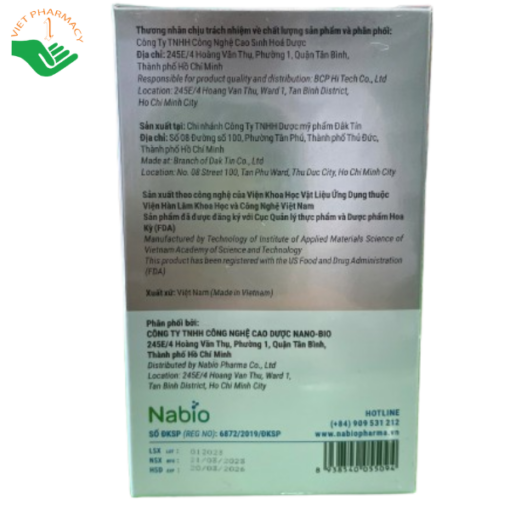 Viên uống Nano Nattokinase hỗ trợ hạn chế tắc nghẽn mạch