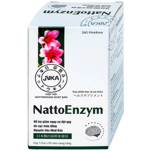 Viên uống NattoEnzym hỗ trợ giảm nguy cơ đột quỵ (90 viên)