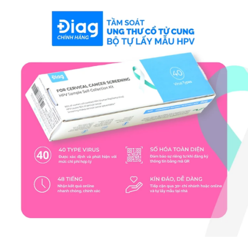 Bộ xét nghiệm tự lấy mẫu tầm soát ung thư cổ tử cung HPV Diag Laboratories