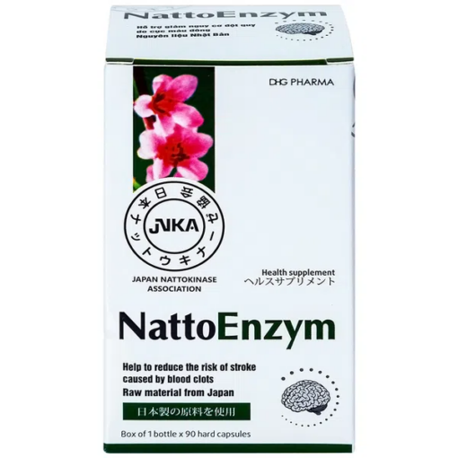 Viên uống NattoEnzym hỗ trợ giảm nguy cơ đột quỵ (90 viên)