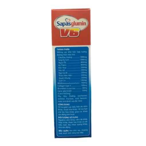 Thực Phẩm Chức Năng Sapas Glumin V6 - Hỗ Trợ Hạn Chế Thoái Hóa Khớp