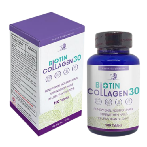 Biotin Collagen 30 thực phẩm chăm sóc sắc đẹp đạt chuẩn GMP