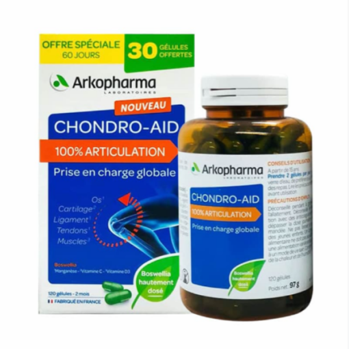 ARKOPHARMA CHONDRO-AID THỰC PHẨM BẢO XƯƠNG KHỚP 120 Viên