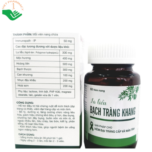 Viên uống La Liễu Bạch Tràng Khang lọ 60 viên