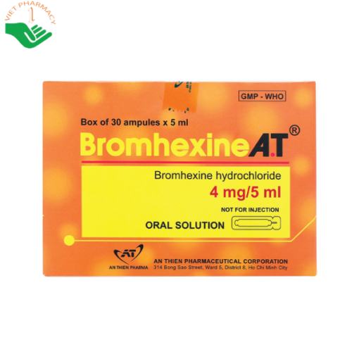 Thuốc Bromhexine 4mg 5ml