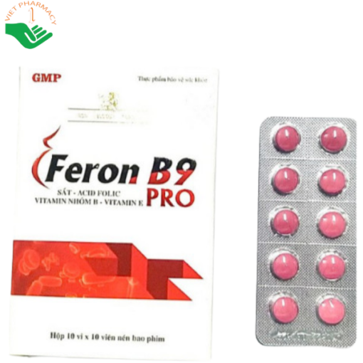 Viên uống FERON B9 PRO dạng vỉ 100 viên