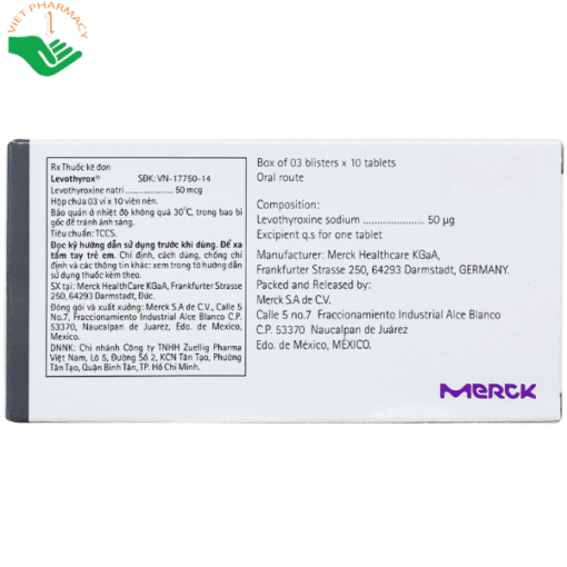 Thuốc Levothyrox 50mcg