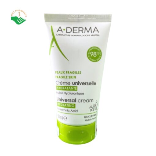 Kem dưỡng ẩm cho da nhạy cảm A-derma Universal Cream Hydrating