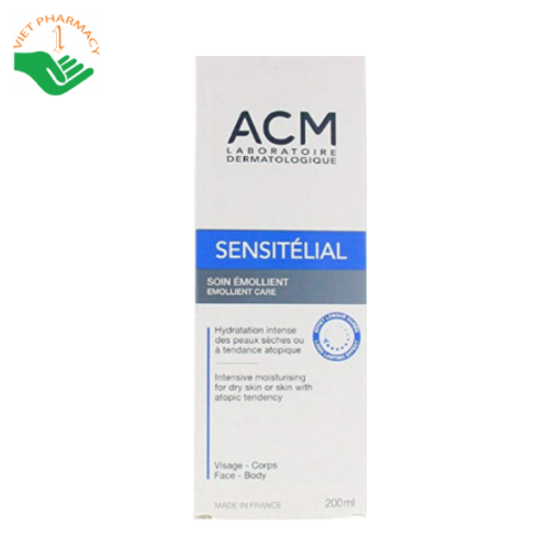 Gel rửa mặt dành cho da nhạy cảm ACM Sensitelial Cleansing Gel 200ml