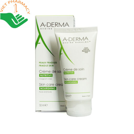 A-Derma Skin Care Cream 50ml - Kem dưỡng ẩm, làm mềm, dịu da