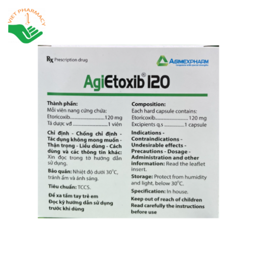 AgiEtoxib 120 - Điều trị viêm xương khớp