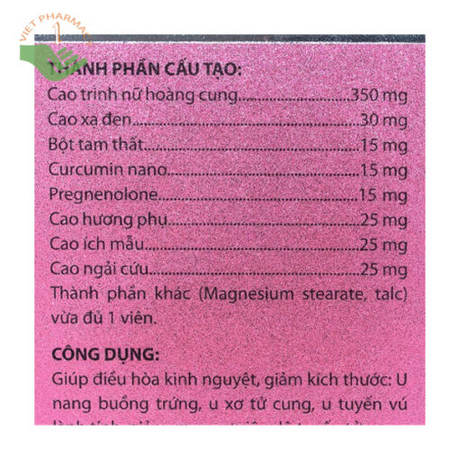 An Phụ Khang Plus An Châu - Hỗ trợ điều trị rối loạn kinh nguyệt, u xơ u nang