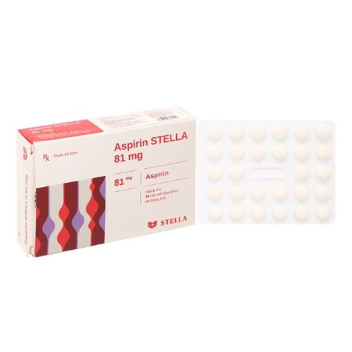 ASPIRIN STELLA 81MG dự phòng nhồi máu cơ tim