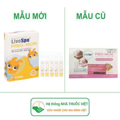 Bào tử lợi khuẩn cho mẹ và bé LiveSpo Preg-Mom