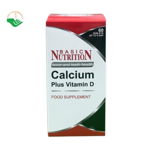 Viên uống bổ sung canxi Basic Nutrition Calcium Plus Vitamin D