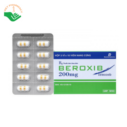 Thuốc Giảm Đau Kháng Viêm Beroxib Celecoxib 200mg