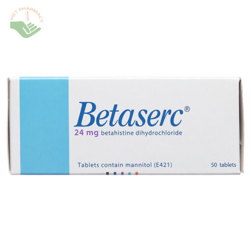 Betaserc 24mg trị ù tai, chóng mặt tiền đình