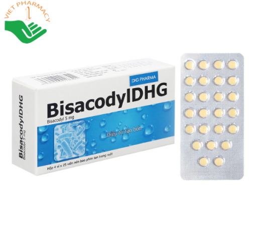 BisacodylDHG 5mg trị táo bón