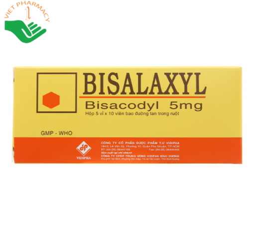 Bisalaxyl 5mg trị táo bón