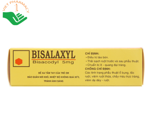 Bisalaxyl 5mg trị táo bón