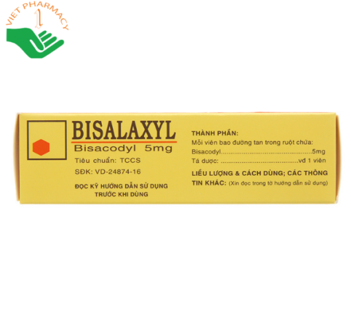 Bisalaxyl 5mg trị táo bón