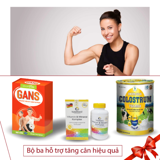 Bộ ba sản phẩm hỗ trợ tăng cân hiệu quả