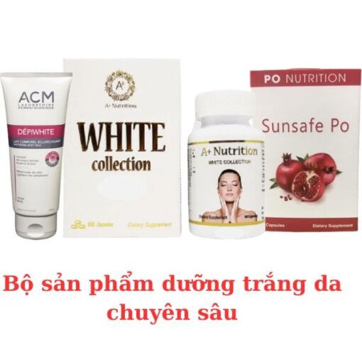 Bộ sản phẩm dưỡng trắng da chuyên sâu, hiệu quả vượt trội