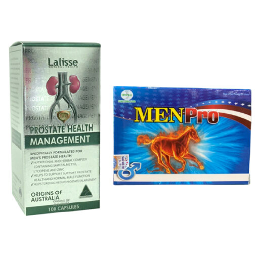 Bộ đôi viên uống hỗ trợ tiểu đêm Menpro và Lalisse Prostate Health Management