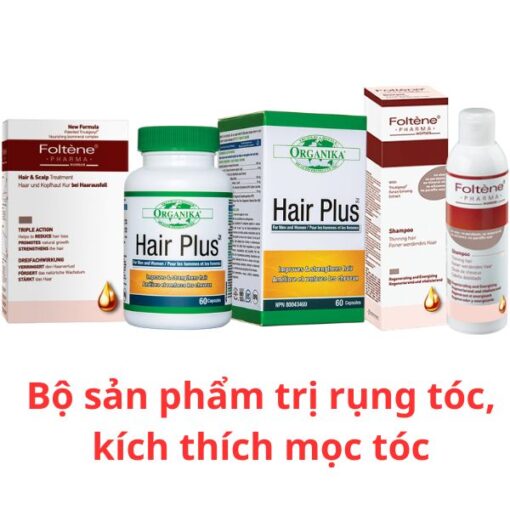 Bộ sản phẩm hỗ trợ trị rụng tóc, kích thích mọc tóc - Giải pháp hoàn hảo cho tóc thưa và rụng