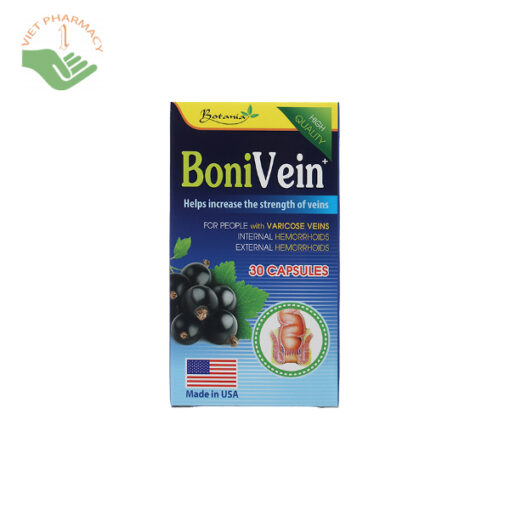 BoniVein hỗ trợ giảm trĩ, suy giãn tĩnh mạch