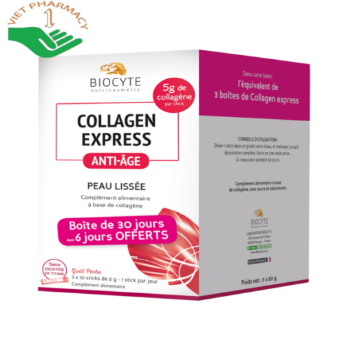 Bột uống làm đẹp da Biocyte Collagen Express