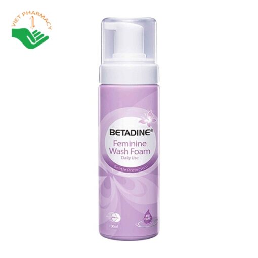 Bọt vệ sinh phụ nữ Betadine Feminine Wash Foam Daily Use 100ml