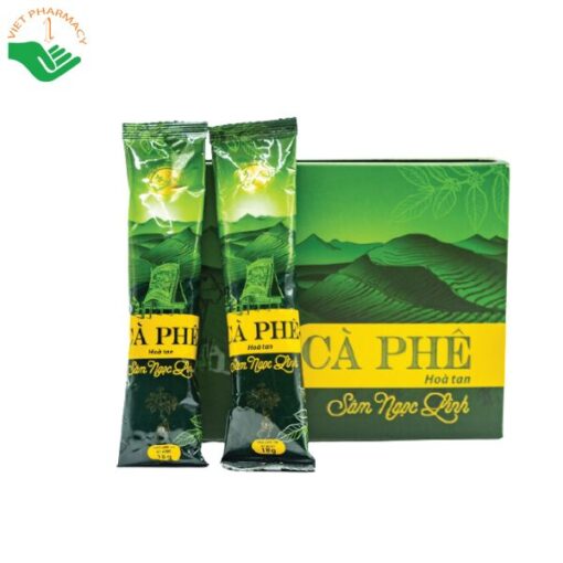 Cà phê sâm Ngọc Linh hoà tan (Hộp 20 gói 18g)