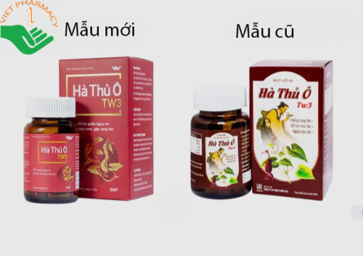 Hà Thủ Ô TW3 60 viên giúp giảm rụng tóc, ngừa tóc bạc sớm