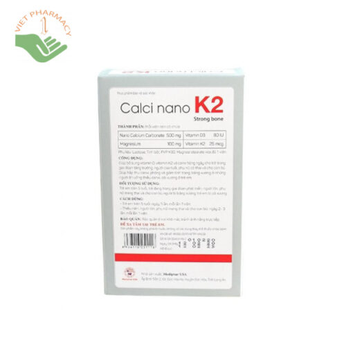 Calci Nano K2 Bone bảo vệ xương chắc khỏe