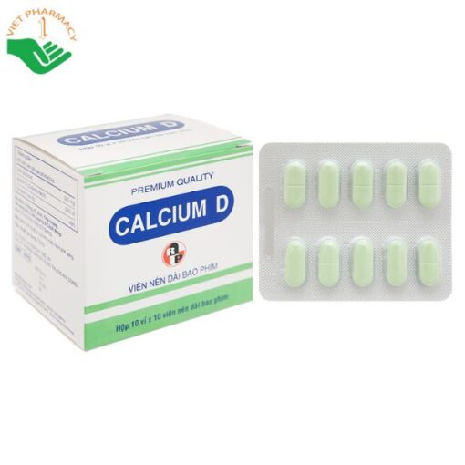 Calcium D Robinson Pharma trị loãng xương, còi xương