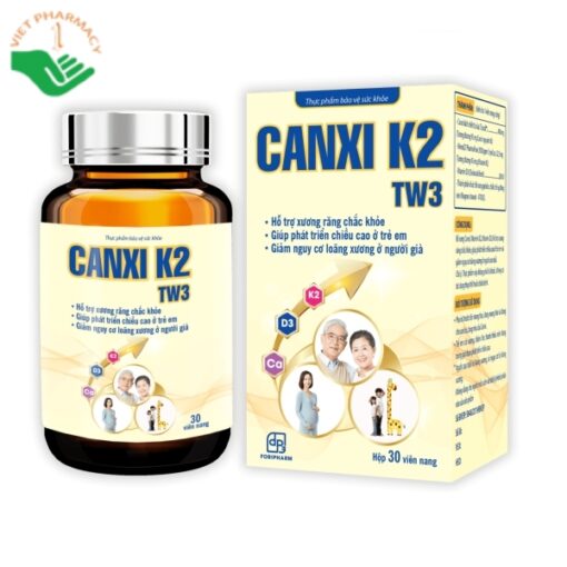 Canxi K2 TW3 hỗ trợ bổ xung canxi