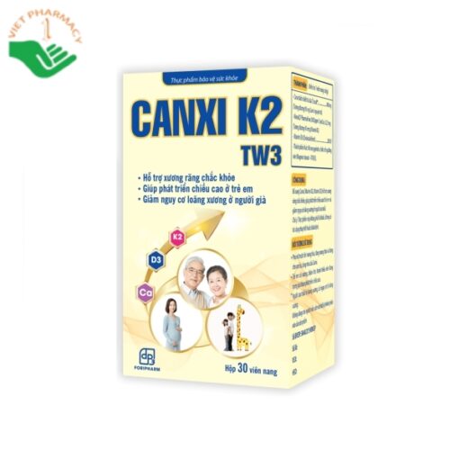 Canxi K2 TW3 hỗ trợ bổ xung canxi