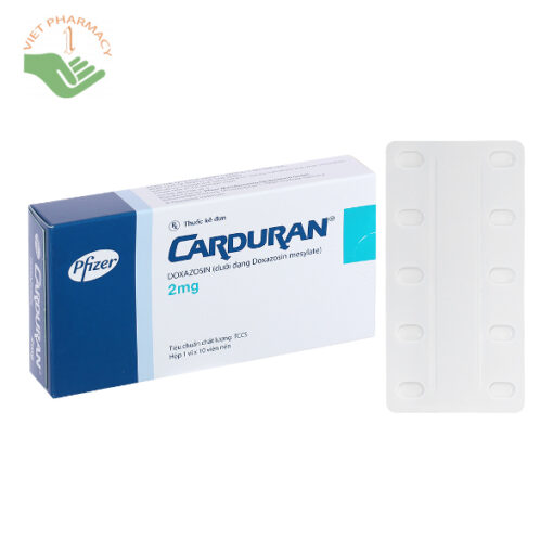 Carduran 2mg trị tăng huyết áp, u xơ tuyến tiền liệt