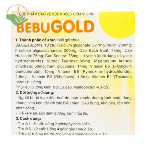 Cốm vi sinh BEBUGOLD