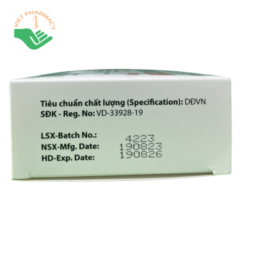 Thuốc kháng sinh Cefuroxim 500mg Spharm viên nén bao phim, hộp 4 vỉ x 5